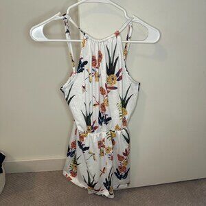 SHEIN White Floral Romper